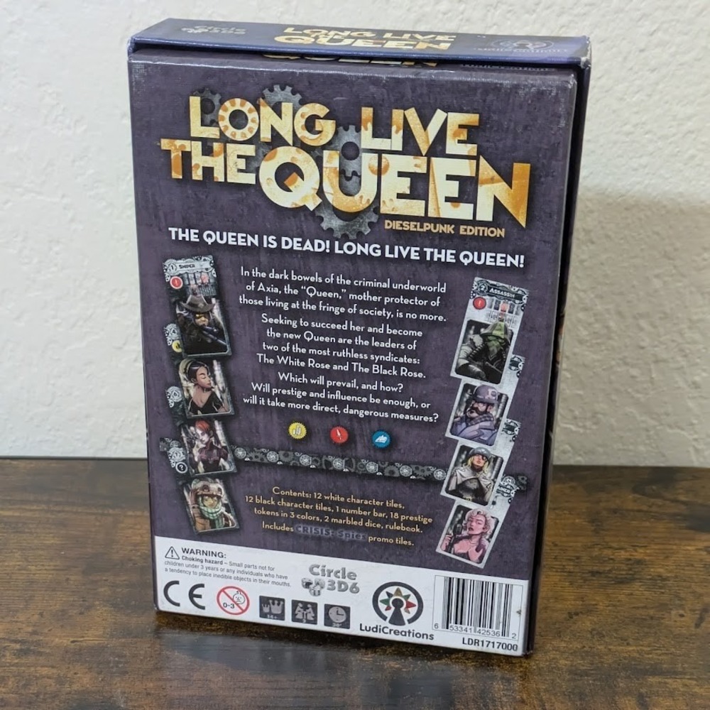 Long Live The Queen Dieselpunk Edition Board Game Circle 3D6 Ludicreations - Picture 2 of 8